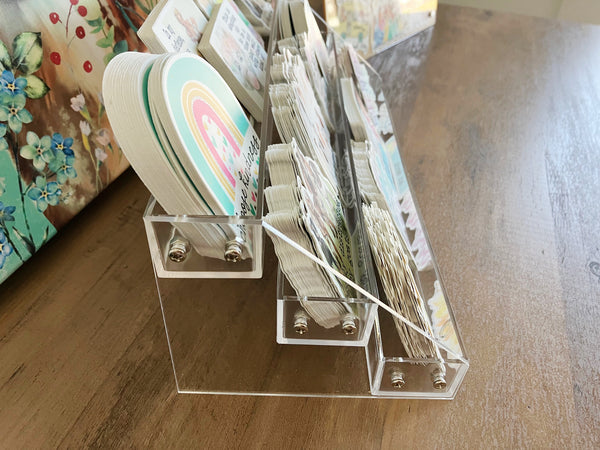 3 Tier Vinyl Sticker Acrylic Display Stand