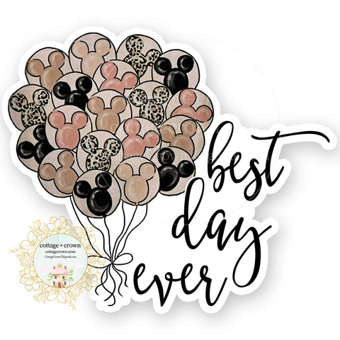 Best Day Ever Balloons Vinyl Decal Sticker