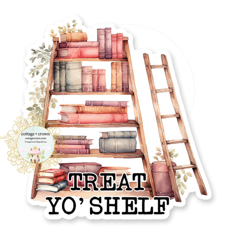 Book Treat Yo' Shelf Vinyl Decal Sticker