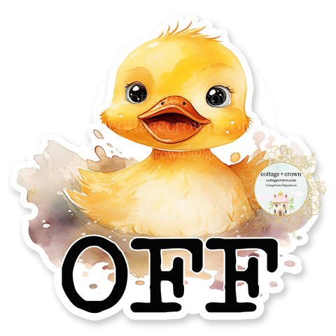 Duck Off Funny Farm Vinyl Decal Sticker