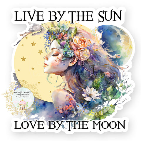 Fairy Live By The Sun Love By The Moon Vinyl Decal Sticker