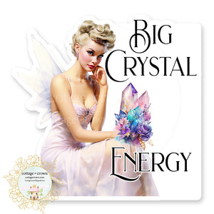 Fairy Big Crystal Energy Vinyl Decal Sticker