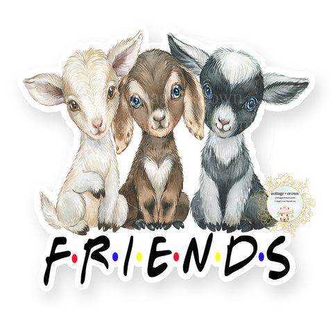 Goat Best Friends Vinyl Decal Sticker - Farm Animal