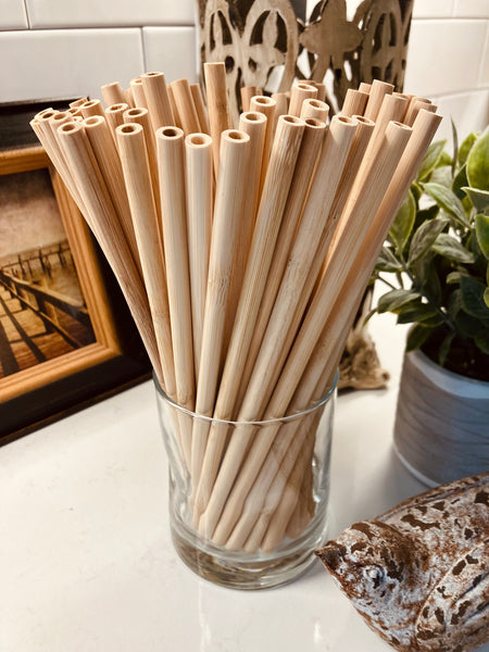 Bamboo Straws Reuseable Natural Eco Environment Friendly Cocktail Party Bar Wedding