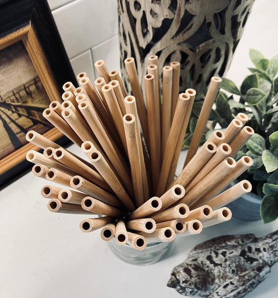 Bamboo Straws Reuseable Natural Eco Environment Friendly Cocktail Party Bar Wedding