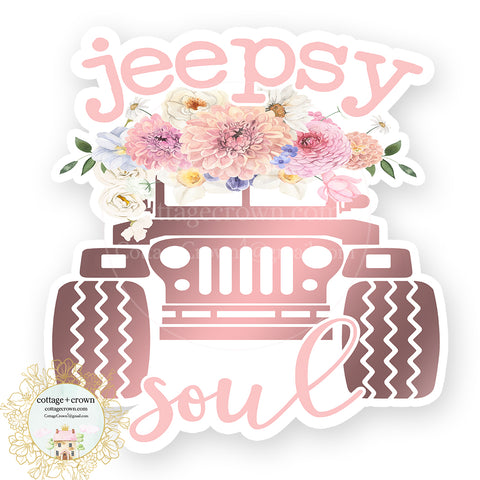 Jeepsy Soul Gypsy Jeep Vinyl Decal Sticker