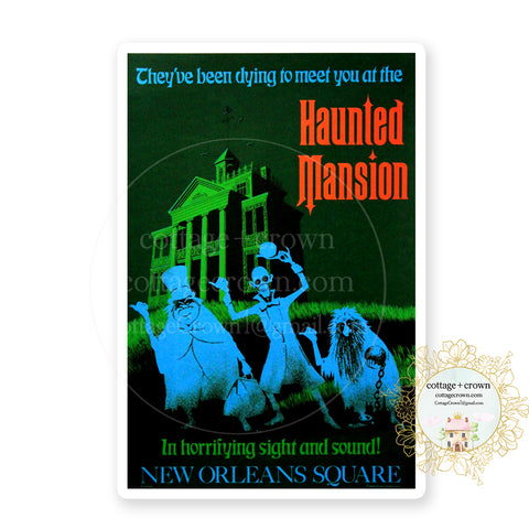 Haunted Mansion Vinyl Decal Sticker