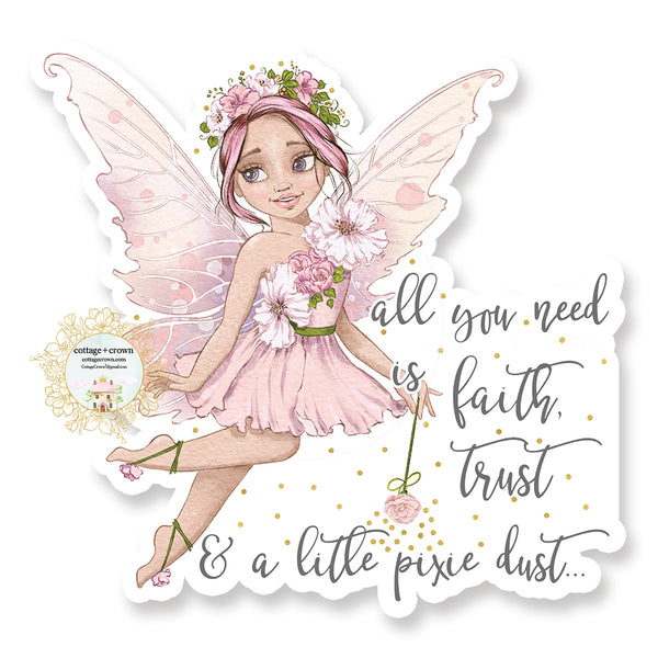 Pixie Dust Fairy - Vinyl Decal Sticker