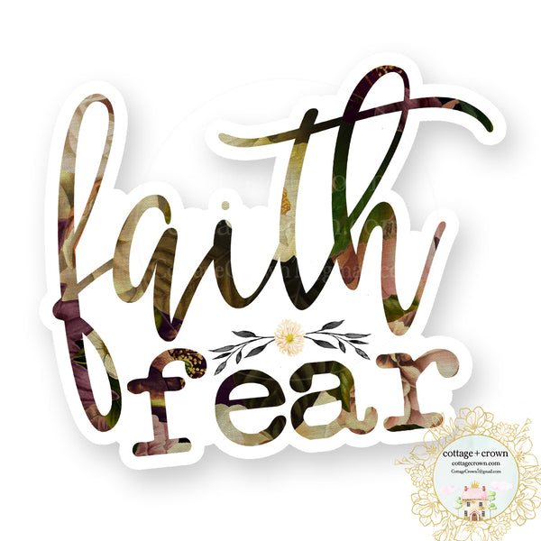 Faith Over Fear - Religious Vinyl Decal Sticker
