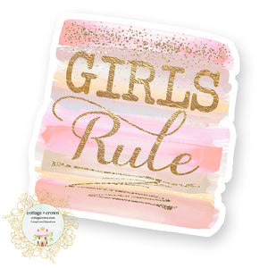 Girls Rule - Vinyl Decal Sticker