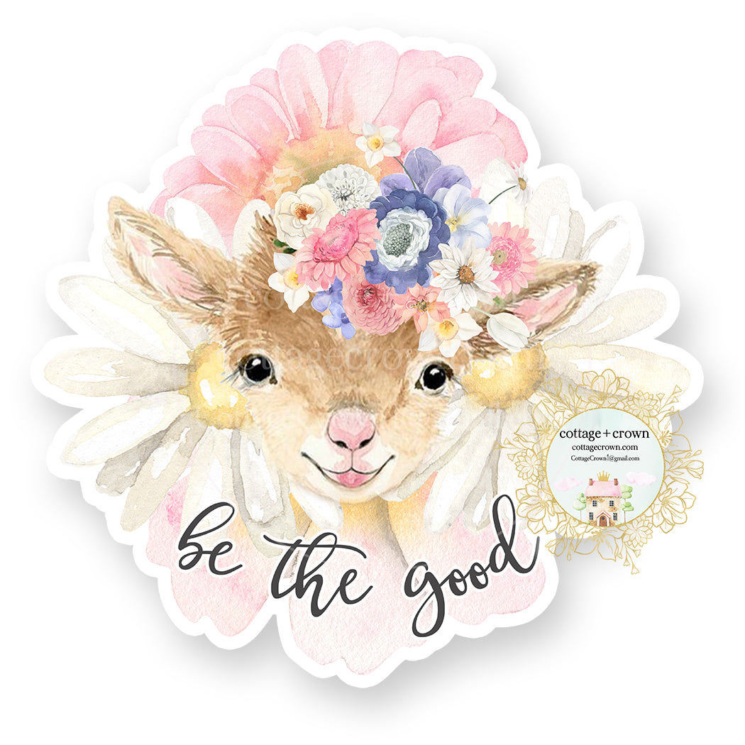 Goat - Be The Good Flowers Vinyl Decal Sticker