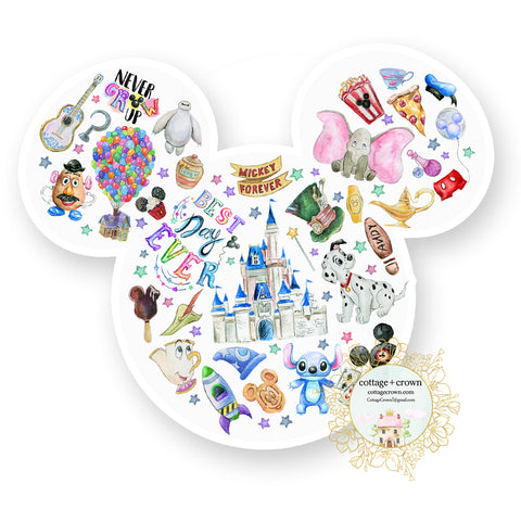 Mouse Ears Best Day Ever Vinyl Decal Sticker