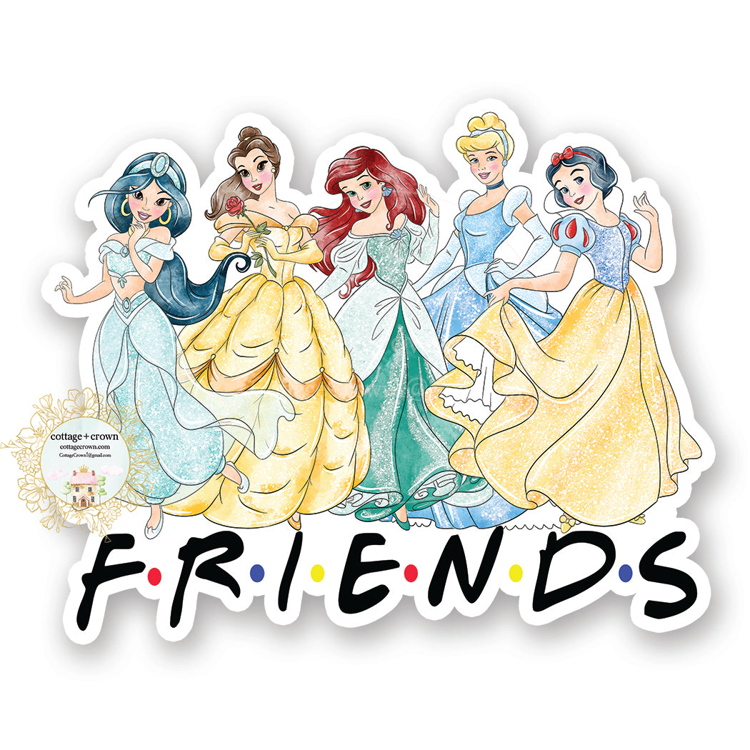 Princess Friends Vinyl Decal Sticker