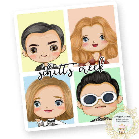 Schitt's Creek Family Inspired Vinyl Decal Sticker