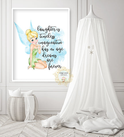 Tinkerbelle Laughter Is Timeless Wall Art Print