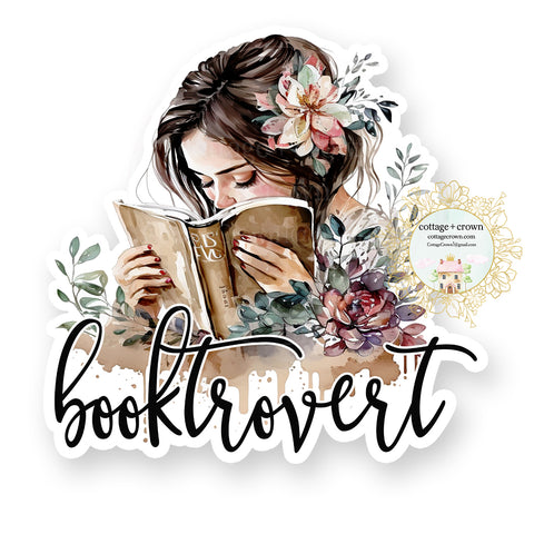 Book - Booktrovert Vinyl Decal Sticker